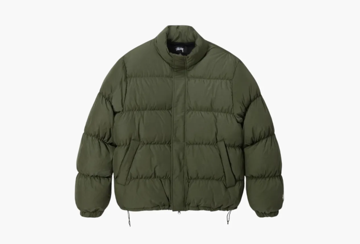 Stussy Ripstop Down Puffer Jacket Olive  Stussy Ripstop Down Puffer Jacket Olive