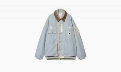 Sacai X Carhartt WIP FW23 Jacket "Blue" -  S