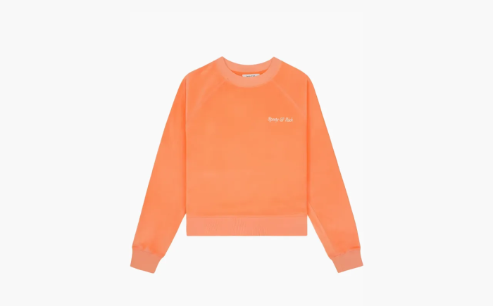 Sporty & Rich Katoenen Sweater Met Logo Orange 