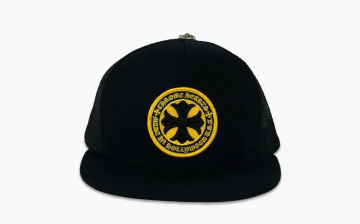 Chrome Hearts Plus Cross Seal Stamp Trucker Hat Black 