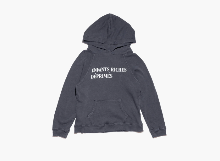 Enfants Riches Déprimés Classic Logo Shrunken Hoodie Faded Black  Enfants Riches Déprimés Classic Logo Shrunken Hoodie Faded Black