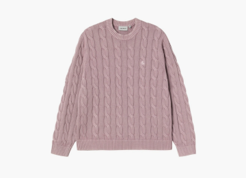 Carhartt WIP Carter Sweater Pink / Garment Dyed 