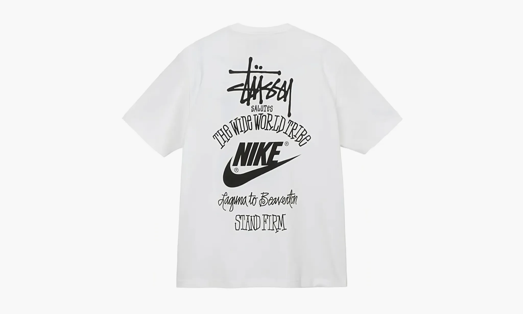 Футболка Nike X Stussy The Wide World Tribe T-shirt White оригинал