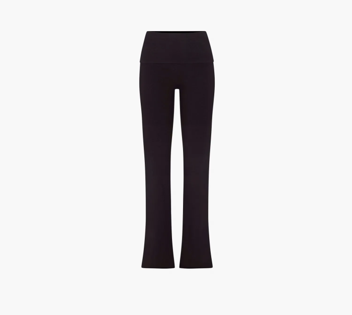 Skims Cotton Jersey Foldover Pant Soot  Skims Cotton Jersey Foldover Pant Soot