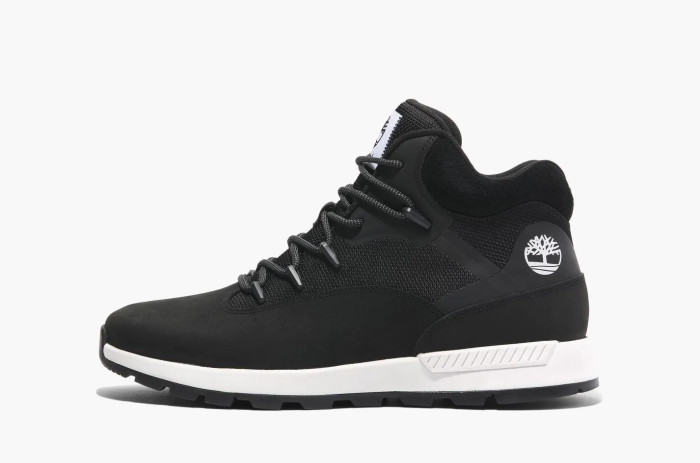 Timberland Sprint Trekker Mid Lace-Up Sneaker Black Nubuck 