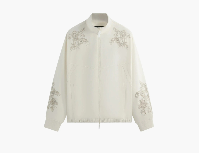 Kith x Wilson Embroidered Mesh Track Jacket White  Kith x Wilson Embroidered Mesh Track Jacket White