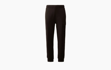 C.P.Company Diagonal Raised Fleece Cargo Lens Sweatpants Black 