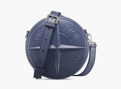 Dior x Stone Island Round Bag "Blue" ONE SIZE