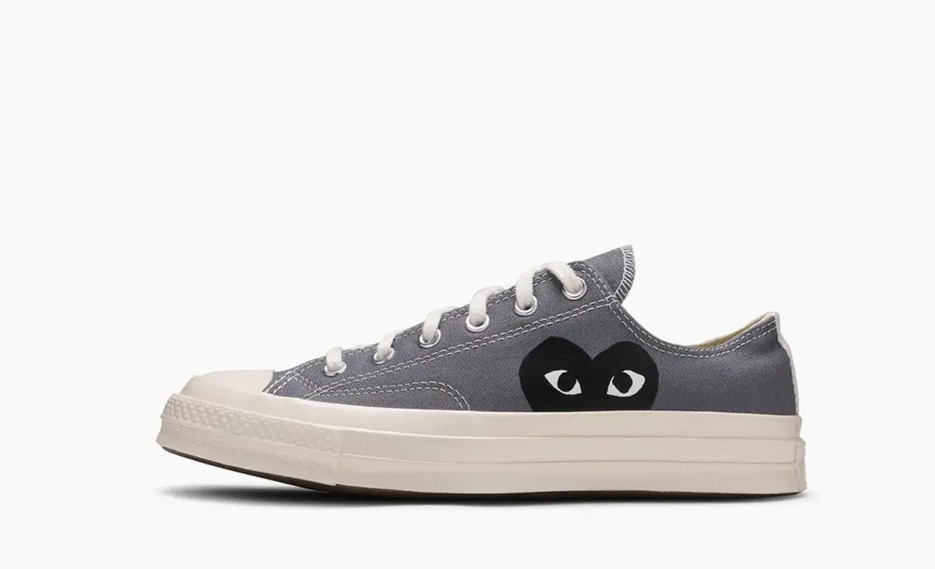 Comme des Garçons PLAY x Chuck 70 Low Steel Gray