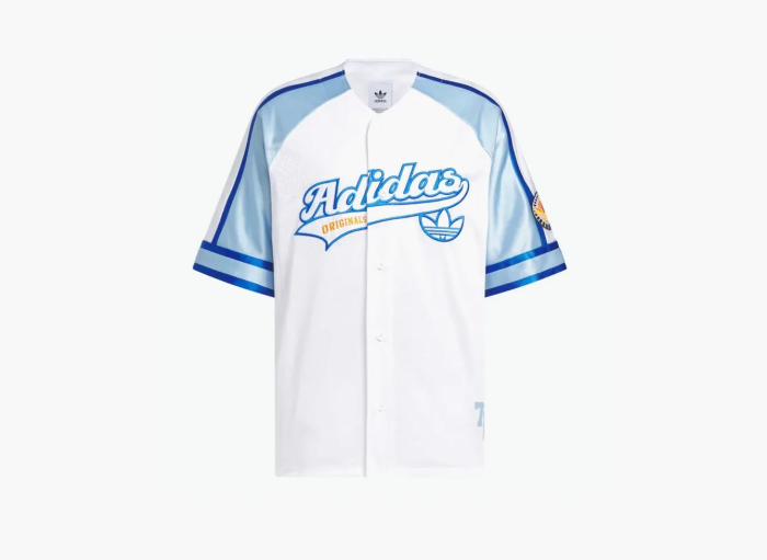 Adidas Originals Retro Short Sleeve Basketball T-Shirt  White / Bright Royal  Adidas Originals Retro Short Sleeve Basketball T-Shirt  White / Bright Royal