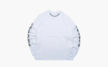 Chrome Hearts Scroll Neck Pocket Logo Long Sleeve White 