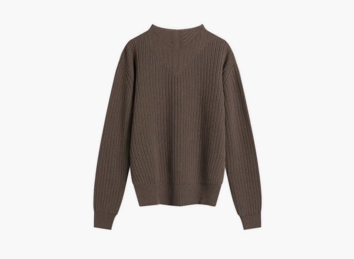 Rick Owens Fisherman Rib Crew Dust  Rick Owens Fisherman Rib Crew Dust
