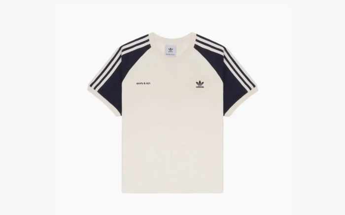 Adidas Originals x Sporty & Rich Women's T-Shirt Beige  Adidas Originals x Sporty & Rich Women's T-Shirt Beige
