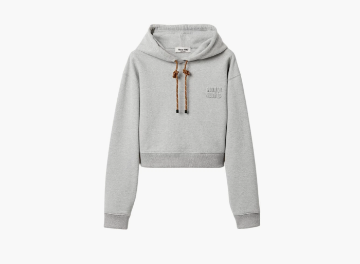 Miu Miu Hoodie Grey  Miu Miu Hoodie Grey