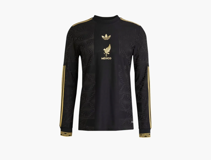 Adidas Originals Mexico Gold Long Sleeve Jersey Black  Adidas Originals Mexico Gold Long Sleeve Jersey Black