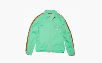 Acne Studios Fremont Retro Face Track Top Jade Green 