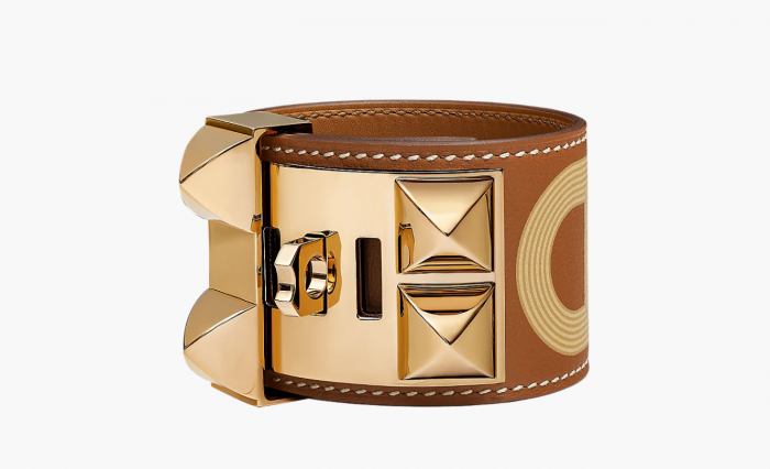 Hermès Collier de Chien Light Circuit 24 bracelet "Brown" 