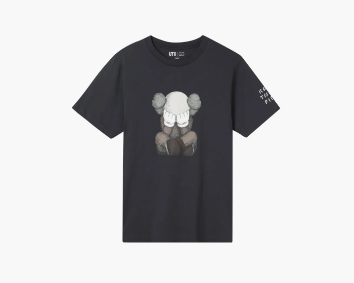 Kaws x Uniqlo Tokyo First Tee Dark Grey 