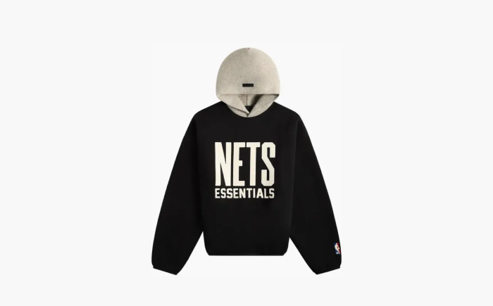 Fear of God Essentials x NBA Chicago Bulls Hoodie Black White 