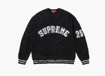 Supreme Textured Arc Sweater Black 