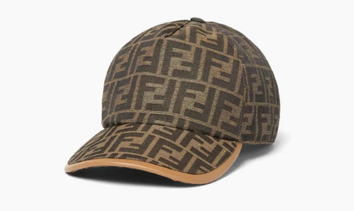 Fendi Jacquard Fabric Baseball Cap Brown 