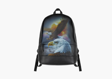 Supreme x MM6 Maison Margiela Eagle Leather Backpack Black 