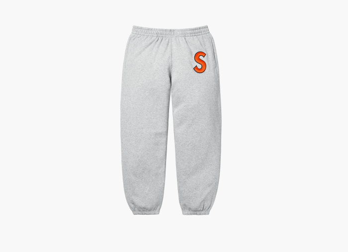 Supreme S Logo Sweatpant  "Heather Grey" 