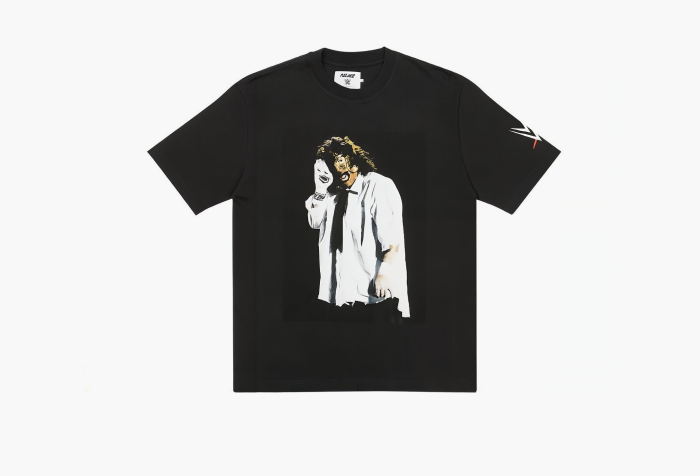 Palace x WWE Mankind Sock T-Shirt Black  Palace x WWE Mankind Sock T-Shirt Black