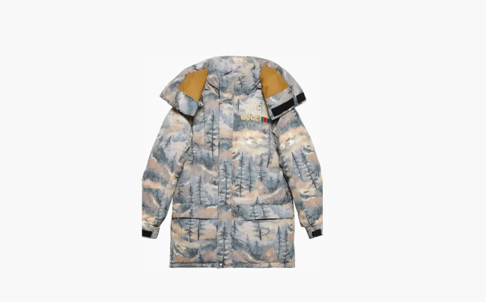 Gucci x The North Face Padded Jacket Forest Print  Gucci x The North Face Padded Jacket Forest Print