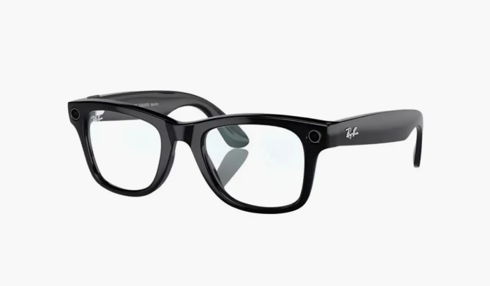 Ray-Ban Meta Wayfarer Sunglasses Black Clear  Ray-Ban Meta Wayfarer Sunglasses Black Clear