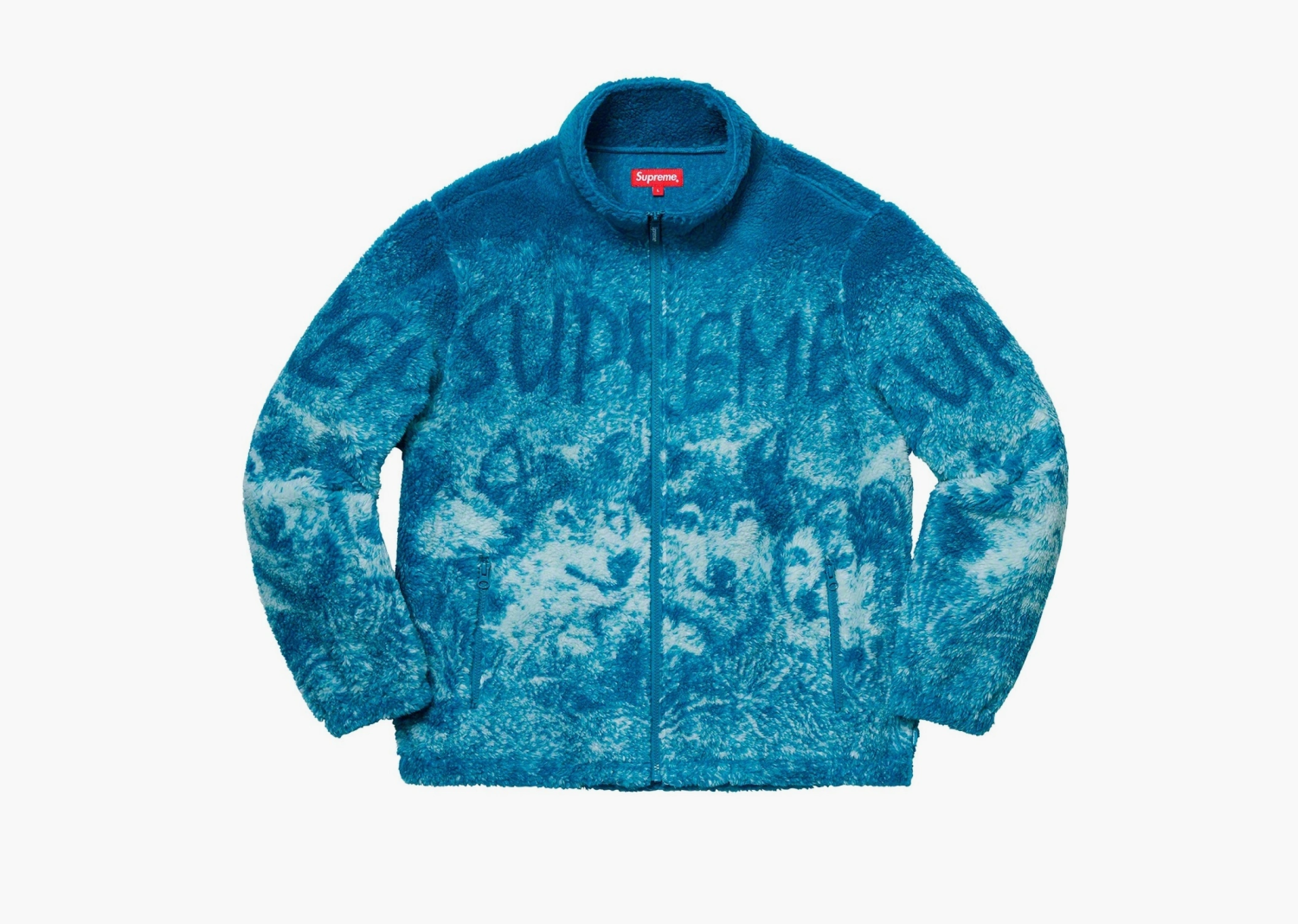 Supreme Wolf Fleece Jacket Dark Teal  Supreme Wolf Fleece Jacket Dark Teal