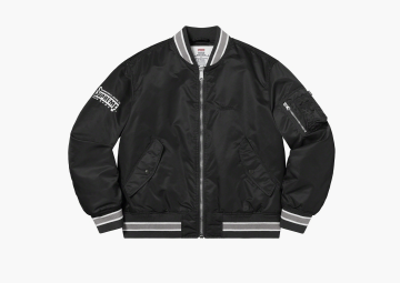 Supreme Second To None MA-1 Jacket Black  Supreme Second To None MA-1 Jacket Black
