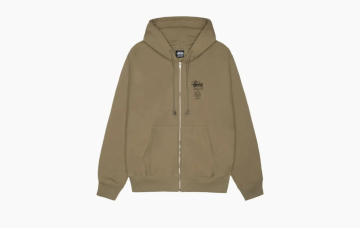 Stussy Swim Out Zip Hoodie Brown 