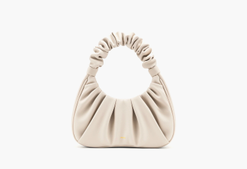 JW PEI Gabbi Ruched Hobo Handbag Ivory 