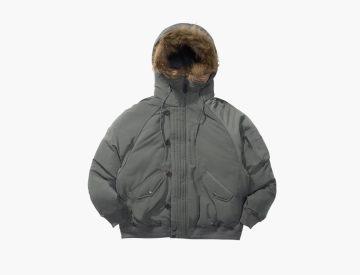 Nothomme Monterest N2B Windproof Detachable Fur Collar Down Jacket Teal 