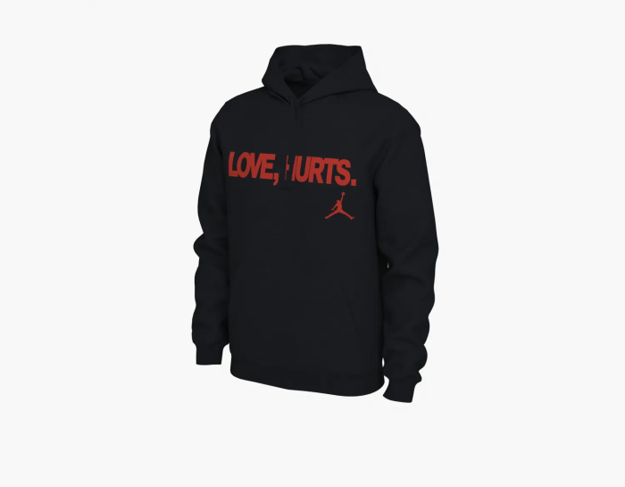 Nike Jordan Jalen Hurts Love Hurts Hoodie Black  Nike Jordan Jalen Hurts Love Hurts Hoodie Black