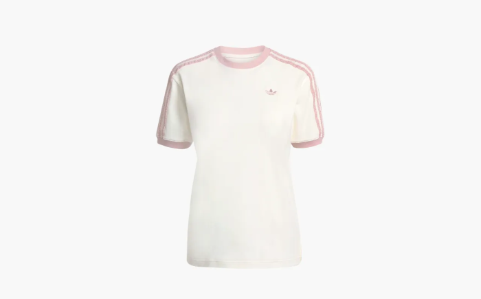 Adidas Originals Ruffle 3-Stripes Tee WMNS Off White  Adidas Originals Ruffle 3-Stripes Tee WMNS Off White