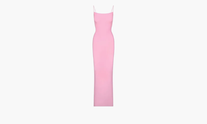 SKIMS Soft Lounge Long Dress Pink  SKIMS Soft Lounge Long Dress Pink