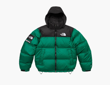Supreme x The North Face Nuptse Jacket Green 