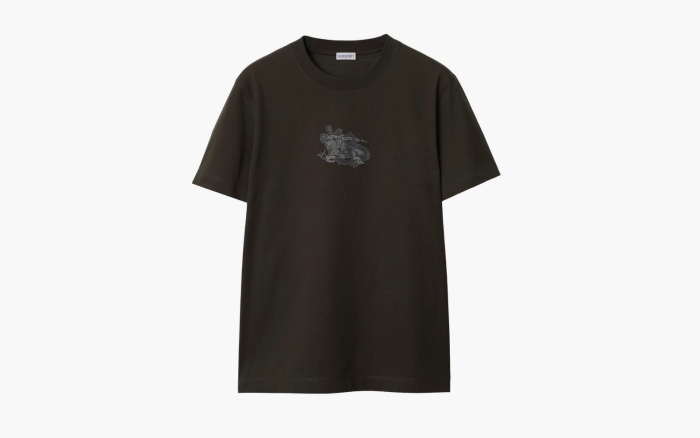 Burberry Paisley EKD Cotton T-shirt  "Shadow" 