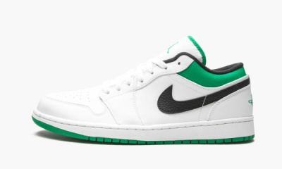 Jordan 1 Low "White Lucky Green Black" - 12 US