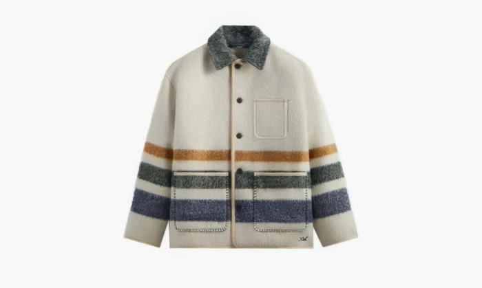 KITH Cason Blanket Coat White  KITH Cason Blanket Coat White