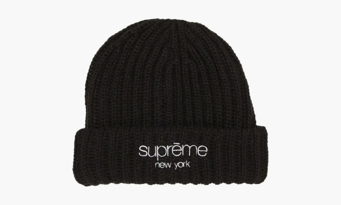 Supreme Ribbed Beanie Fw22 Black  Supreme Ribbed Beanie Fw22 Black