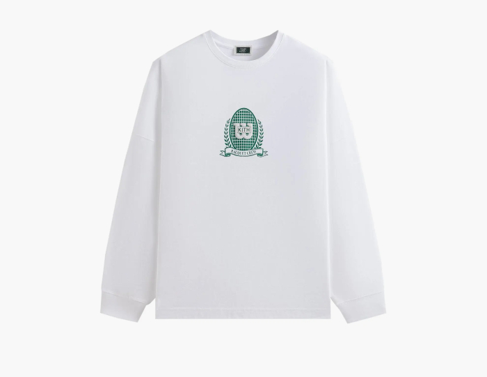 Kith x Wilson Crest Ramble Long Sleeve Tee White  Kith x Wilson Crest Ramble Long Sleeve Tee White