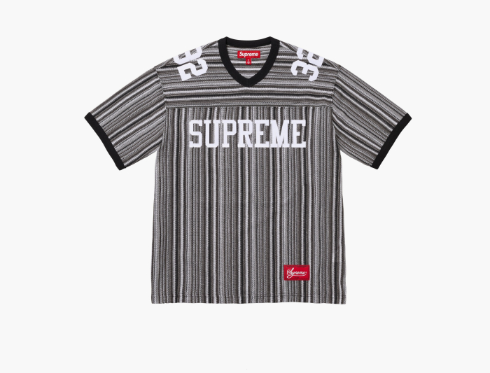 Supreme Open Knit Football Top  "Black" 