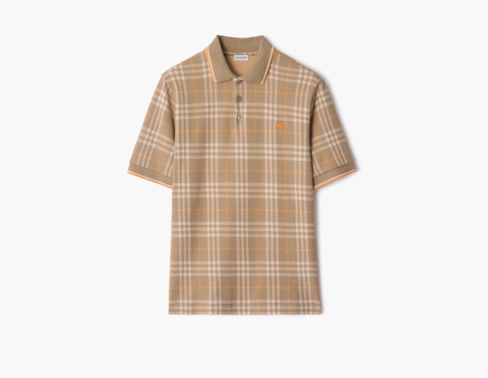 Burberry Check Cotton Polo Shirt "Broom" 