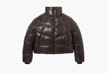 The North Face Glossy Down Jacket Brown  The North Face Glossy Down Jacket Brown