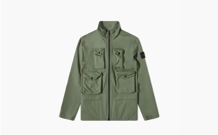 Stone Island Packable Ripstop Gore-Tex Field Jacket "Green" 