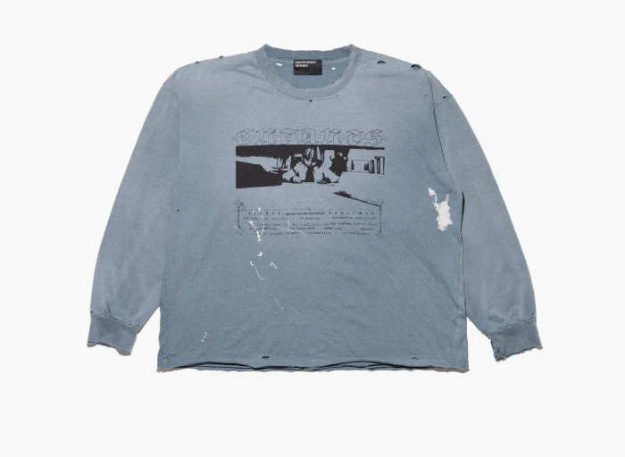 Enfants Riches Déprimés Boy In Chains Long-Sleeve T-Shirt Faded Blue  Enfants Riches Déprimés Boy In Chains Long-Sleeve T-Shirt Faded Blue