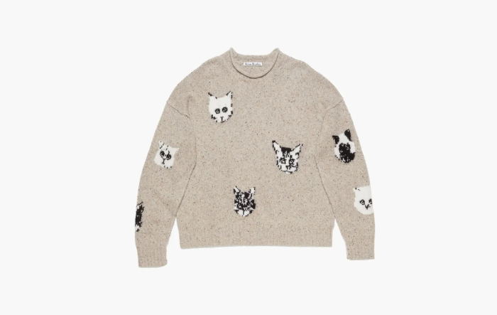 Acne Studios Jacquard Jumper Beige 